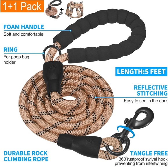 Desert Camo Design Harness and Leash- Brand New & Never Used. - Picture 3 of 7